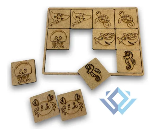 Lembrancinhas Jogo Da Memória Mdf Branco - Kit 10 Unidades