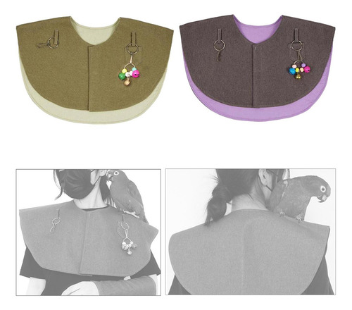 De 2x Parrot Anti Scratch Shoulder Protector Anti Bite Para