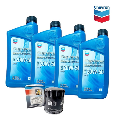 Aceite Mineral 20w-50 Chevron + Filtro De Aceite