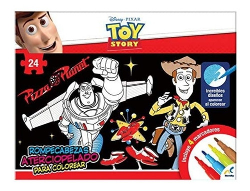 Rompecabezas Aterciopelado Para Colorear Toy Story 24 Piezas