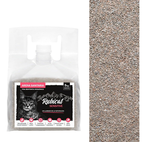 Imagen 3 de 7 de Piedritas Para Gatos Aglomerantes Rubicat Sensitive X4 20kg!