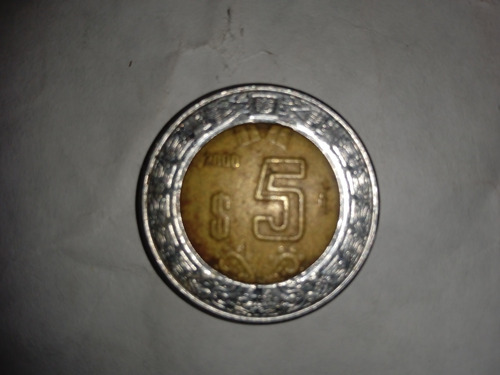 Moneda De 5 Pesos Mexicanos Del 2000 Fra D Circulacion (Usado)