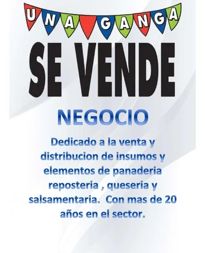 Se Vende Negocio Con Venta Y Distribución D Insumos