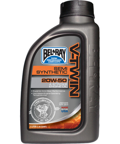 Bel-ray V-twin Semi-synthetic Engine Oil 20w-50 1 L