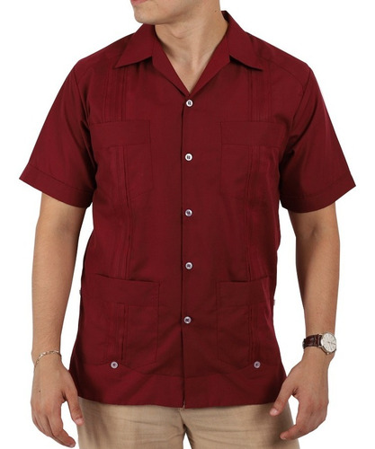 Guayabera Diplomática Yucateca Mod. Abalá Manga Corta 