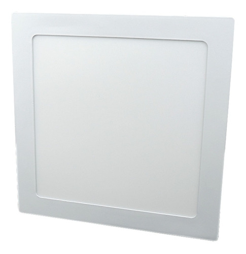 Painel Paflon Led Light Quadrado Branco Embutir 18w Luz Fria