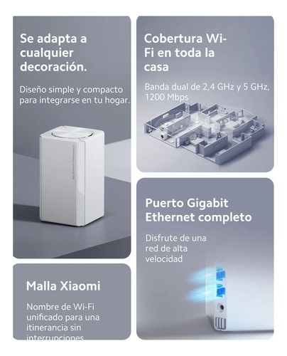 Repetidor Wifi Xiaomi Mesh System Ac1200 ( 2 Pack )