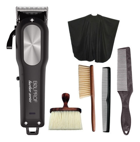 Kit Barberia Maquina Corte Belprof + Peines Eurostil + Capa