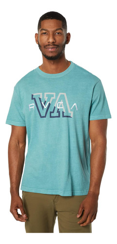 Rvca Camiseta Vintage De Manga Corta Para Hombre - Hampton S