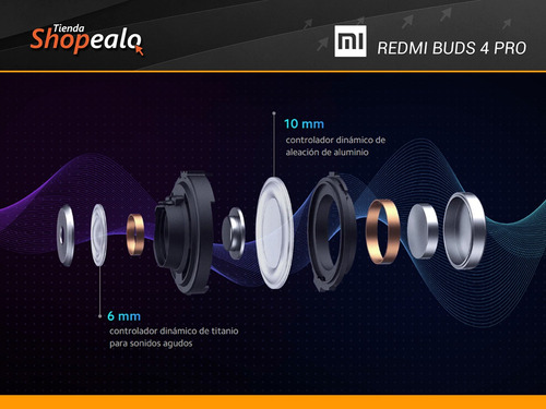 Auriculares In-ear Bluetooth Xiaomi Redmi Buds 4 Pro Negro