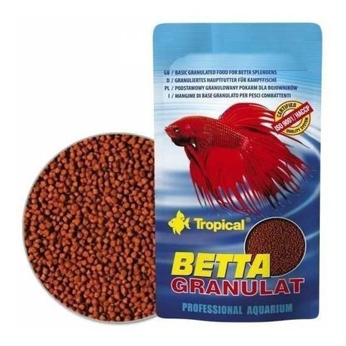 Imagen 1 de 3 de Tropical Betta Granulat Gránulos 10gr Local Acuario Polypter