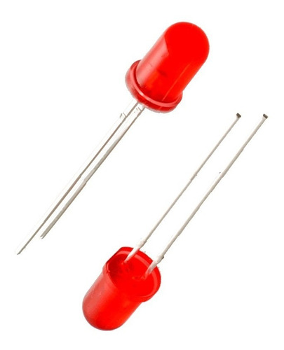 Imagen 1 de 4 de Pack 10 Leds  Rojo 5mm  Redondos Arduino Diodos