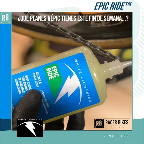 Imagen 3 de 10 de Aceite Lubricante Bicicleta White Ligtning Seco (120ml)