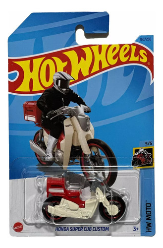 Hotwheels Honda Super Cub Custom Moto 1/64 Hot Wheels Hw