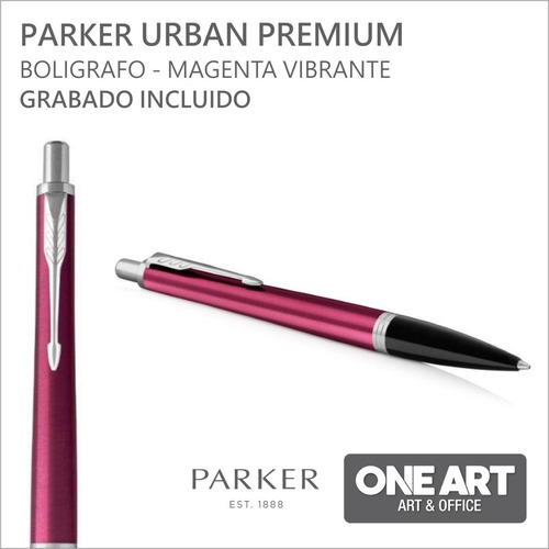 Boligrafo Parker Urban Premium Magenta Vibrante Ct Rb1997487 Color De La Tinta Negro