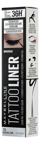 Delineador Líquido Maybelline Tattoo Liner Ink Black 2.5 Ml Black Mate