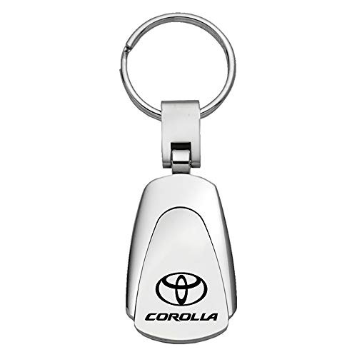 Llavero Y Llavero Toyota Corolla Plata Forma De Lágrim...