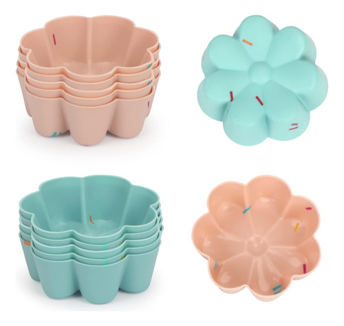 Tazas De Silicona Para Hornear, Paquete De 10 Tazas De Silic