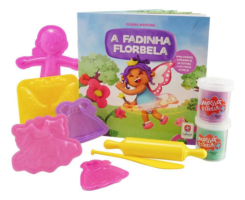 Livro A Fadinha Florbela com Massa de Modelar de Eliana Martins Editora Estrela Cultural Ltda Capa Mole em Português