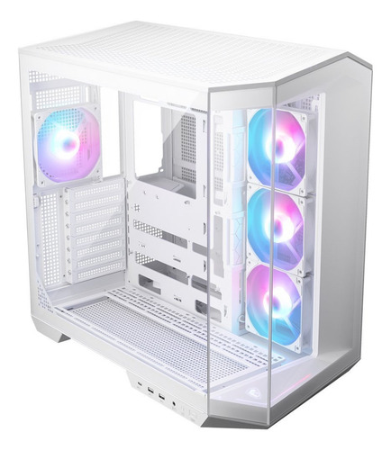 Gabinete Gamer Msi Mag Pano 100r Pz Atx 4 Fan Usb-c Blanco