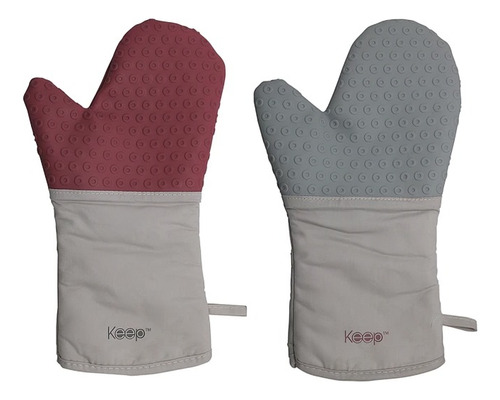 Guante De Cocina Keep Color Gris