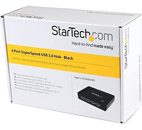Hub Superspeed Usb 3.0 De 4 Puertos Startech.com Con