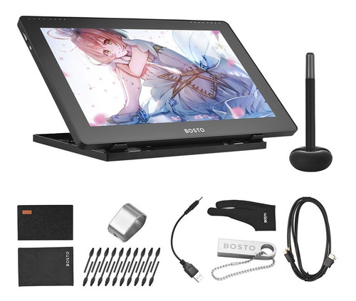Bosto 16hdk Pantalla De Tableta De Dibujo De Gráficos Lcd