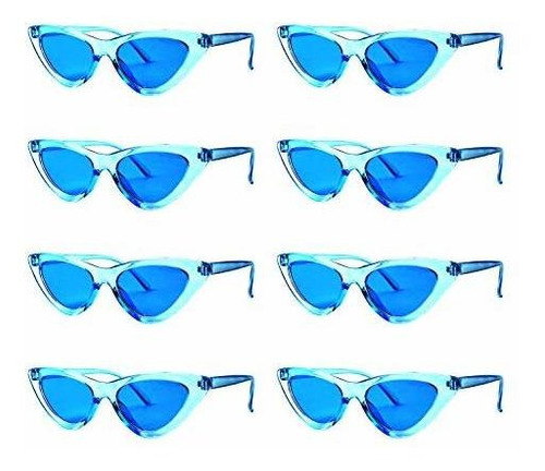 Binshang 8 Pack Mayorista Neon Colores Cateye Gafas Ynr6d