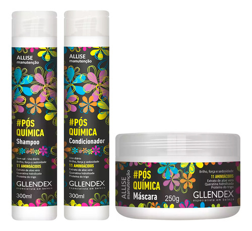 Gllendex Allise Manutencao Shampoo + Enjuague + Mascara
