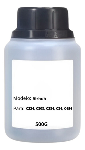 Pó Toner Compatível Com Konica C224 C284 C364 C308 Ferrite Tinta Preto