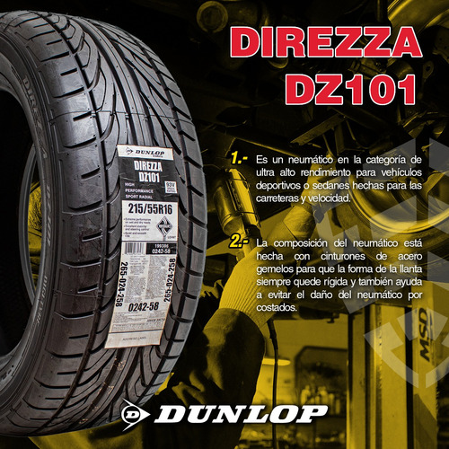 Llanta 205/50r17 Dunlop Direzza Dot 1412 (1 Llanta)