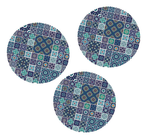 3pcs Cubierta De Ajustada Con Bordes Elásticos - Manteles