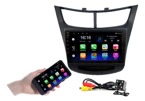 Estereo Chevrolet Aveo Sai Android Carplay 18-23 Gps Y Cam