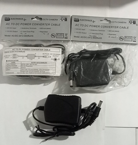 Convertidor De Voltaje 24ac-12dc 800ma Mg Electronics