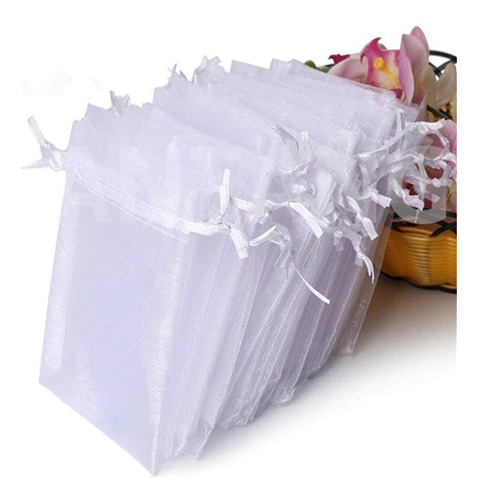 Bolsa Organza Blanca 9x7cm 100 Unidades