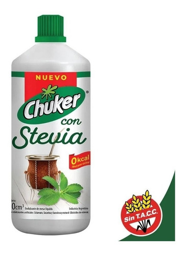 Edulcorante Chuker Stevia 400 Cc X 2 Unidades