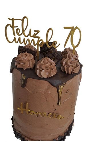 Torta Decorada Mousse De Chocolate Sin Tacc Sin Gluten