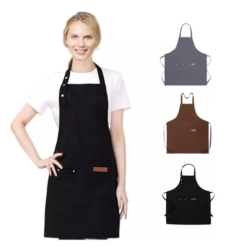 Hh Delantal De Cocina Delantal De Chef Multiusos Ajustable