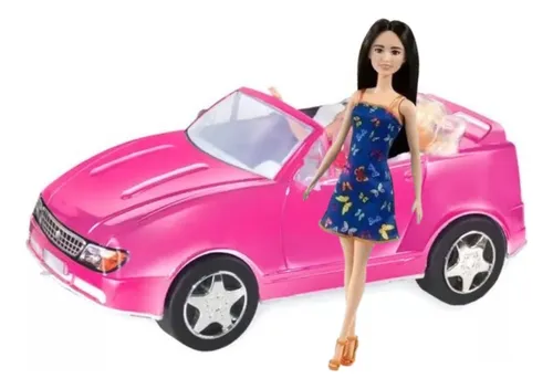 Pink hotsell doll car