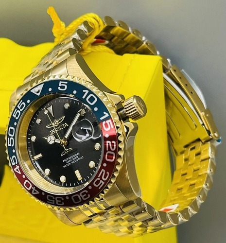 Elegante Reloj Invicta Pro Diver 39094 Hombre Tiempo Exacto Plateado Negro/azul Negro (Reacondicionado)