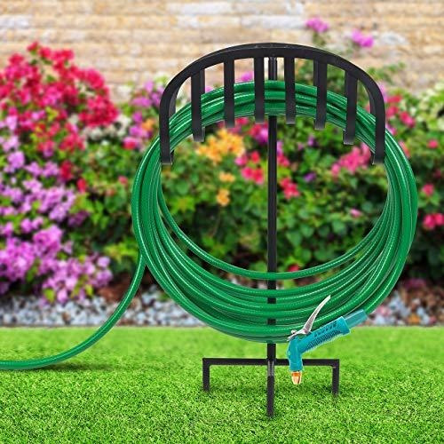 Soporte Estaca De Metal Hierro Para Manguera De Jardin