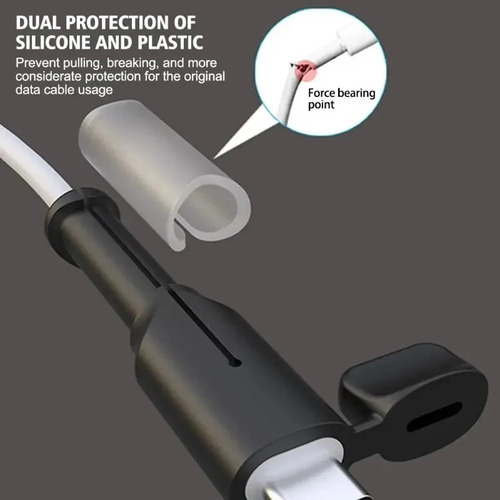 Funda De Silicona Suave Tipo C, Cable De Carga, Protector, C