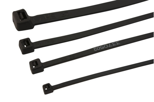 Imagen 7 de 7 de Pack X 500u. Precintos Plásticos Negros- Med. 2.5mm X 100mm