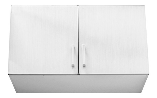 Alacena Lugano 100 X 68 Cm Roble Blanco Aluminio