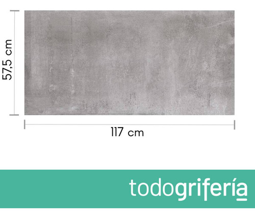 Porcelanato Tendenza Steel Mate 57,5x117 Simil Cemento