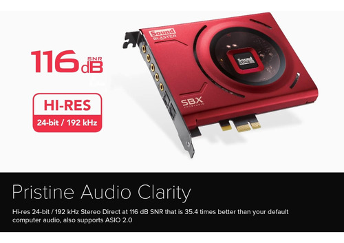 Tarjeta De Sonido Interna Sound Blaster Z Se Creative