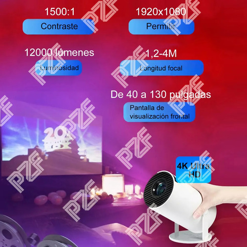 Proyector Ultrahd Gamer + Magic Tv +y Muchas Aplicaciones Blanco