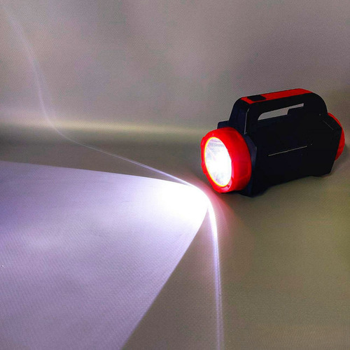 Linterna Y Powerbank De Mano Solar, Recargable Y Tres Modos