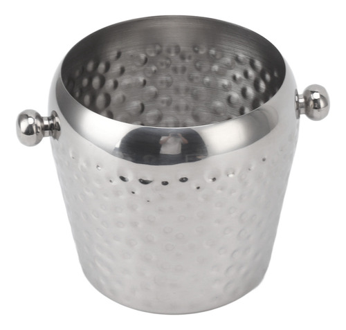 Minicubitera Plateada De Acero Inoxidable Con Aislamiento Fr