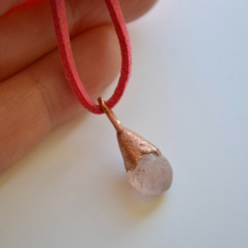 Imagen 3 de 5 de Collar Cuarzo Rosa, Amuleto De Amor, Autoestima Y Pasion